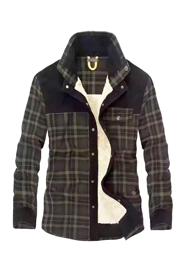 Flannel Fleece Shirt Jacket